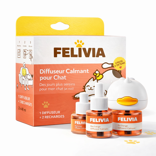 Felivia : Diffuseur de phéromone apaisant pour chat
